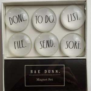 Rae Dunn Glass Dome Magnets Set DONE TO DO LIST